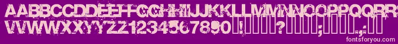 Base Font – Pink Fonts on Purple Background