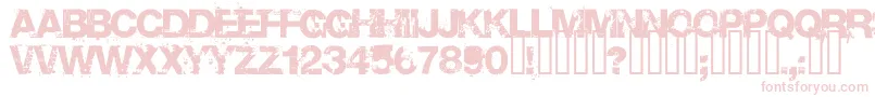 Base Font – Pink Fonts on White Background