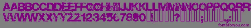 Base Font – Purple Fonts on Gray Background