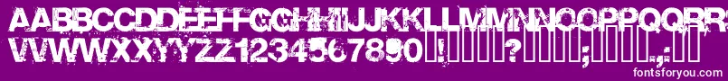 Base Font – White Fonts on Purple Background