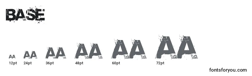 Base Font Sizes