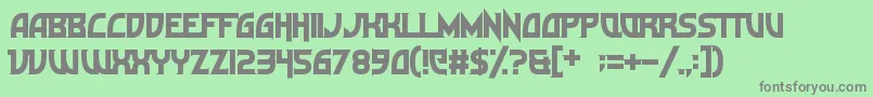 Ultramarine Font – Gray Fonts on Green Background