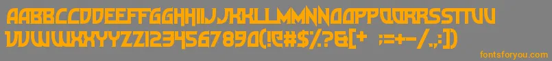 Ultramarine Font – Orange Fonts on Gray Background