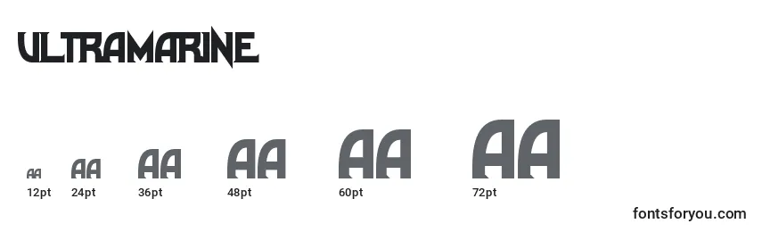 Ultramarine Font Sizes