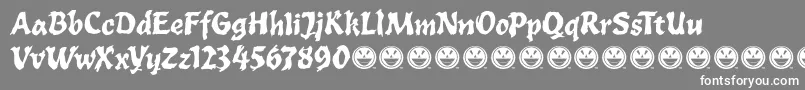ToxiaFre Font – White Fonts on Gray Background