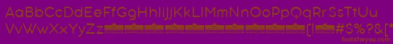 AristotelicaTextLightTrial Font – Brown Fonts on Purple Background