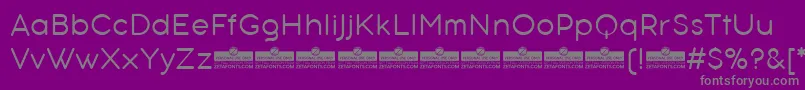 AristotelicaTextLightTrial Font – Gray Fonts on Purple Background
