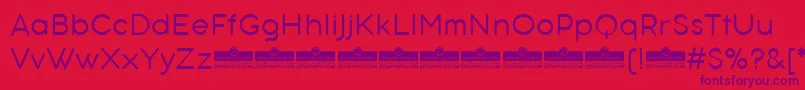 AristotelicaTextLightTrial Font – Purple Fonts on Red Background