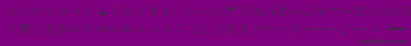 Iec5000 Font – Black Fonts on Purple Background