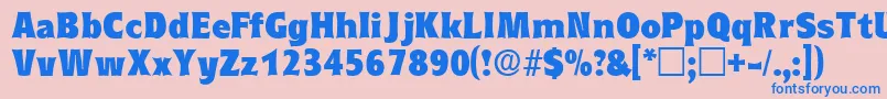 EleutheriadisplaysskRegular Font – Blue Fonts on Pink Background