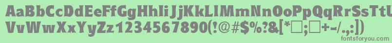 EleutheriadisplaysskRegular Font – Gray Fonts on Green Background