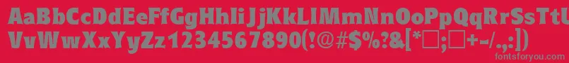 EleutheriadisplaysskRegularフォントについての詳細 フォントEleutheriadisplaysskRegular – 赤い背景に灰色の文字