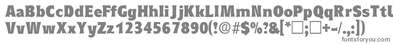 Шрифт EleutheriadisplaysskRegular – серые шрифты на белом фоне