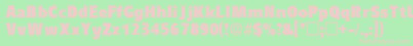 EleutheriadisplaysskRegular Font – Pink Fonts on Green Background