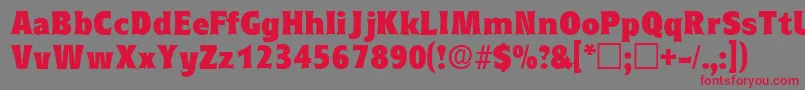 EleutheriadisplaysskRegular Font – Red Fonts on Gray Background