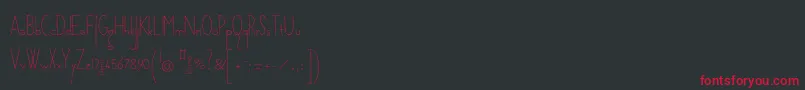 HopefulgiraffeDemo Font – Red Fonts on Black Background