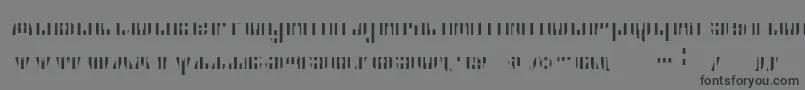 Шрифт Cfb1AmericanPatriotSolid2BoldItalic – чёрные шрифты на сером фоне