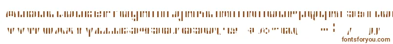 フォントCfb1AmericanPatriotSolid2BoldItalic – 白い背景に茶色のフォント