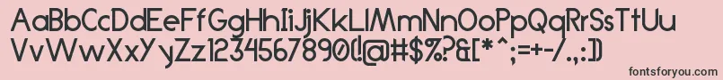Anklada99 Font – Black Fonts on Pink Background