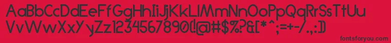 Anklada99 Font – Black Fonts on Red Background