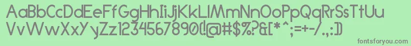 Anklada99 Font – Gray Fonts on Green Background