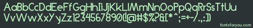 Anklada99 Font – Green Fonts on Black Background