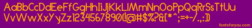 Anklada99 Font – Orange Fonts on Purple Background