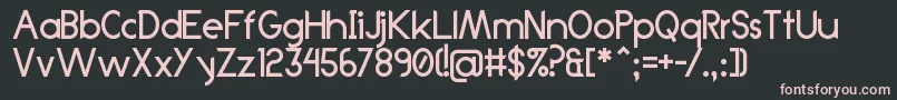 Anklada99 Font – Pink Fonts on Black Background