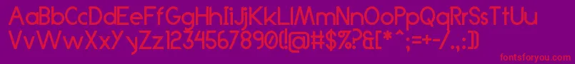 Anklada99 Font – Red Fonts on Purple Background