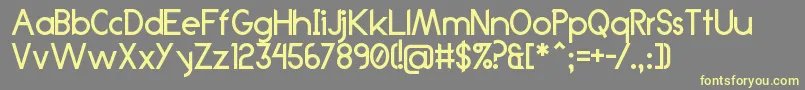 Anklada99 Font – Yellow Fonts on Gray Background
