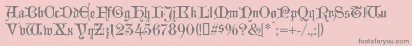 Westg Font – Gray Fonts on Pink Background