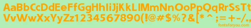 SoundsGood Font – Orange Fonts on Green Background