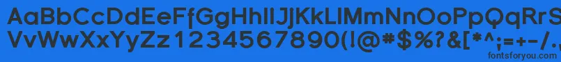 Sfflorencesansblack Font – Black Fonts on Blue Background