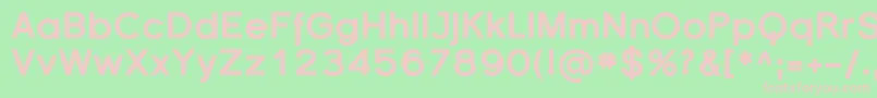 Sfflorencesansblack Font – Pink Fonts on Green Background