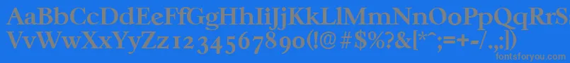 Saiba mais sobre a fonte CasablancaserialBold Fonte CasablancaserialBold – fontes cinzas em um fundo azul