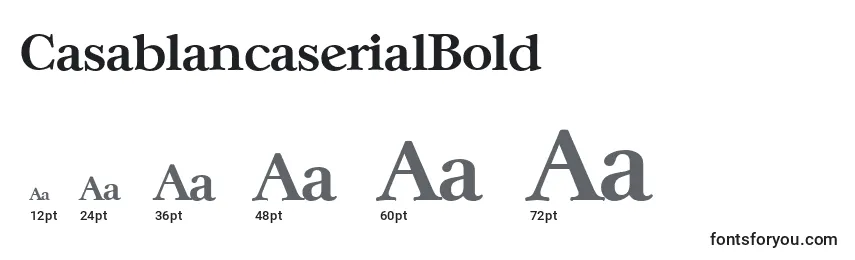 CasablancaserialBold Font Sizes