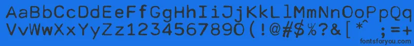 Шрифт Cella – чёрные шрифты на синем фоне