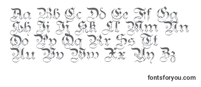 Schriftart Teutonic3