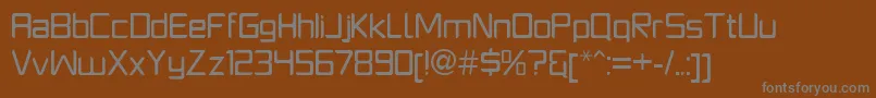 Шрифт PlatformoneRegular – серые шрифты на коричневом фоне