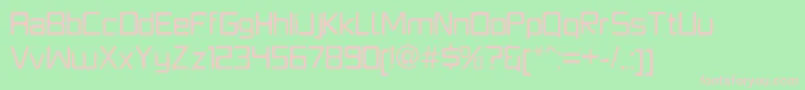 PlatformoneRegular Font – Pink Fonts on Green Background