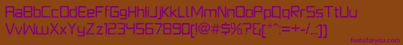 Шрифт PlatformoneRegular – фиолетовые шрифты на коричневом фоне