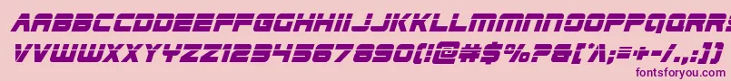 Edgeracerlaser2superital Font – Purple Fonts on Pink Background