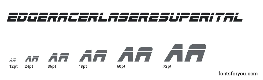 Edgeracerlaser2superital Font Sizes