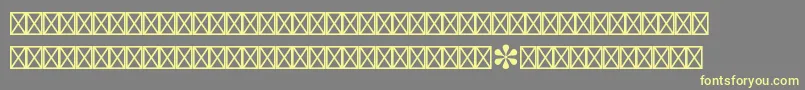 Шрифт Europeanpistd3 – жёлтые шрифты на сером фоне