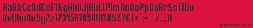 SoupertrouperRegular Font – Black Fonts on Red Background