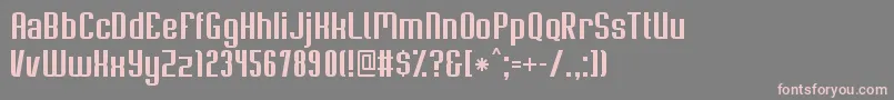 SoupertrouperRegular Font – Pink Fonts on Gray Background