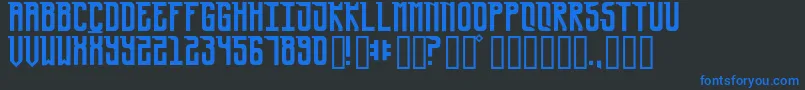 UrsaMinor Font – Blue Fonts on Black Background