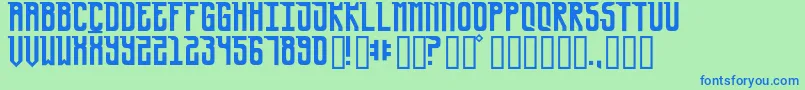 UrsaMinor Font – Blue Fonts on Green Background