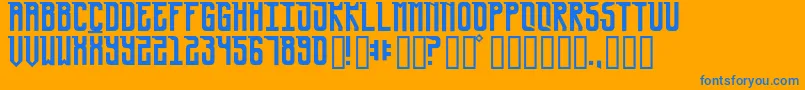 UrsaMinor Font – Blue Fonts on Orange Background