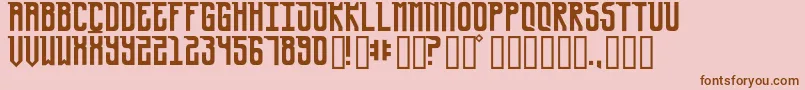 UrsaMinor Font – Brown Fonts on Pink Background